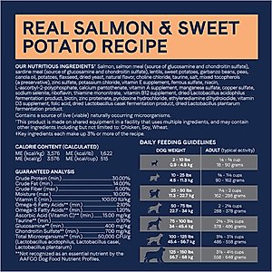 CANIDAE Grain-Free PURE Limited Ingredient Salmon & Sweet Potato Recipe Dry Dog Food, 4-lb bag