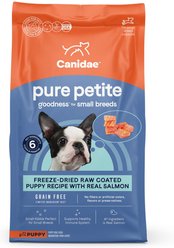 CANIDAE Grain-Free PURE Petite Salmon Formula Small Breed Puppy Limited Ingredient Freeze-Dried Raw Coated Dry Dog Food, 10-lb bag