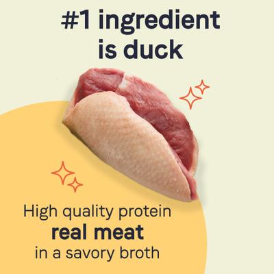 Show full view: CANIDAE PURE All Stages Grain-Free Limited Ingredient Duck & Turkey Recipe Canned Dog Food, 13-oz can, case of 12 slide 5 of 11