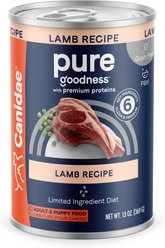 CANIDAE PURE All Stages Grain-Free Limited Ingredient Lamb Recipe Canned Dog Food, 13-oz, case of 12