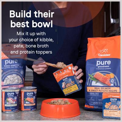 Show full view: CANIDAE PURE All Stages Grain-Free Limited Ingredient Lamb Recipe Canned Dog Food, 13-oz, case of 12 slide 10 of 13