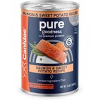 CANIDAE PURE All Stages Grain-Free Limited Ingredient Salmon & Sweet Potato Recipe Canned Dog Food, 13-oz can, case of 12