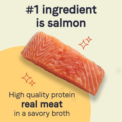 Show full view: CANIDAE PURE All Stages Grain-Free Limited Ingredient Salmon & Sweet Potato Recipe Canned Dog Food, 13-oz can, case of 12 slide 6 of 12