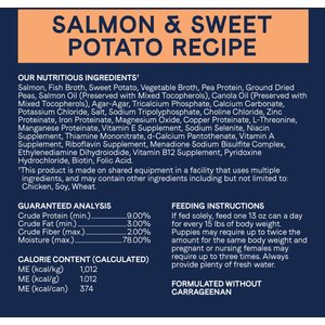 CANIDAE PURE All Stages Grain-Free Limited Ingredient Salmon & Sweet Potato Recipe Canned Dog Food, 13-oz can, case of 12