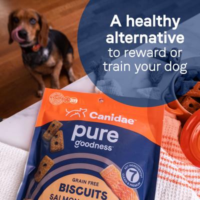 Show full view: CANIDAE Pure Biscuits with Salmon & Sweet Potato Dog Treats, 11-oz bag slide 7 of 11