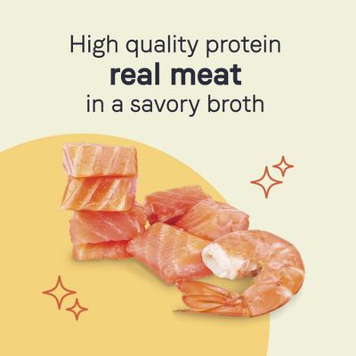 Show full view: CANIDAE PURE Petite All Stages Small Breed Escalloped Style Dinner with Salmon & Shrimp Wet Dog Food Trays, 3.5-oz, case of 12 slide 4 of 8