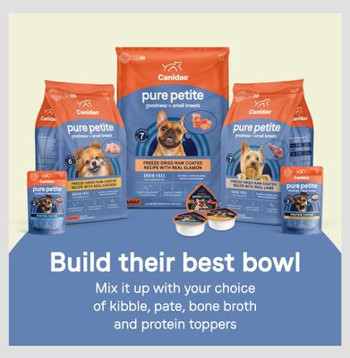 Show full view: CANIDAE Pure Petite Premium Recipe Chicken & Wholesome Grains Dry Dog Food, 10-lb bag slide 9 of 10