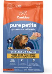 CANIDAE Pure Petite Premium Recipe Chicken & Wholesome Grains Dry Dog Food, 4-lb bag