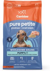 CANIDAE Pure Petite Premium Recipe Puppy Chicken & Wholesome Grains Dry Dog Food, 4-lb bag