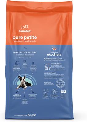 Show full view: CANIDAE Pure Petite Premium Recipe Puppy Chicken & Wholesome Grains Dry Dog Food, 4-lb bag slide 3 of 10