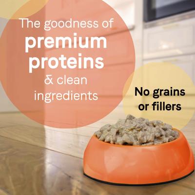 Show full view: CANIDAE PURE Petite Small Breed Bolognese Style Dinner with Beef & Carrots + PURE Petite Small Breed Fricassee Style Dinner with Turkey & Green Beans Wet Dog Food Trays slide 5 of 7