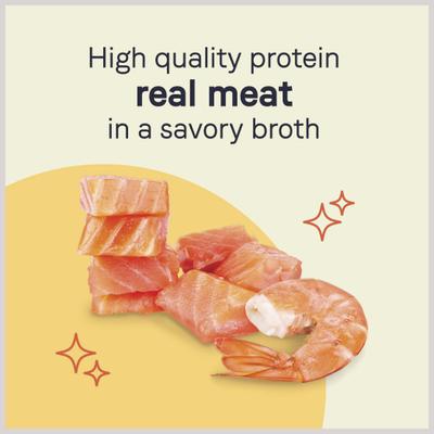 Show full view: CANIDAE PURE Petite Small Breed Terrine Style Dinner with Chicken & Peas + Small Breed Escalloped Style Dinner with Salmon & Shrimp Wet Dog Food Trays slide 8 of 9