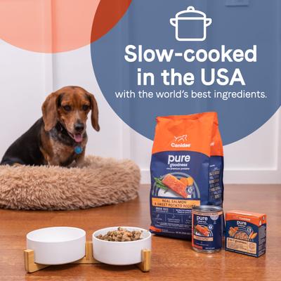 Show full view: CANIDAE PURE Real Chicken & Rice Bone Broth Wet Dog Food Topper, 5.5-oz box, case of 6 slide 6 of 9