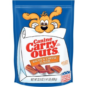 Canine Carry Outs Bacon & Cheese Flavor Dog Treats, 22.5-oz bag