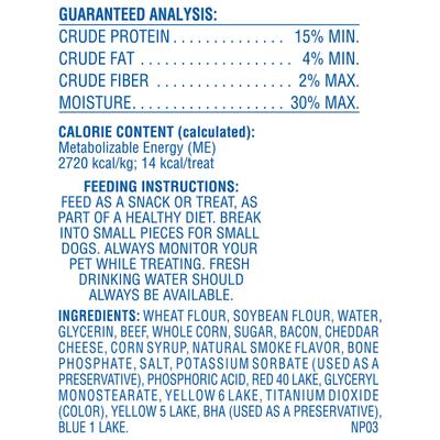 Show full view: Canine Carry Outs Bacon & Cheese Flavor Dog Treats, 22.5-oz bag slide 4 of 6