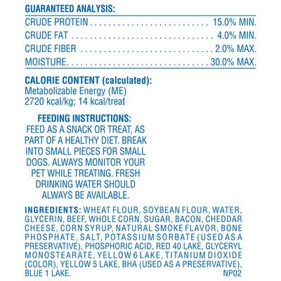 Show full view: Canine Carry Outs Bacon & Cheese Flavor Dog Treats, 4.5-oz bag slide 4 of 6