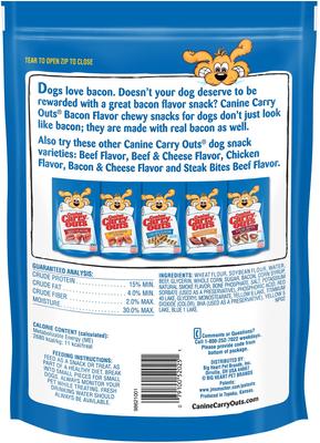 Show full view: Canine Carry Outs Bacon Flavor Dog Treats, 22.5-oz bag slide 3 of 7