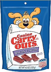 Canine Carry Outs Bacon Flavor Dog Treats, 4.5-oz bag