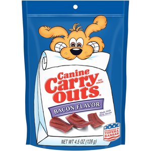 Canine Carry Outs Bacon Flavor Dog Treats, 4.5-oz bag