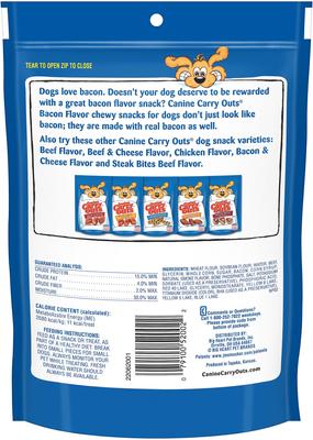Show full view: Canine Carry Outs Bacon Flavor Dog Treats, 4.5-oz bag slide 3 of 7