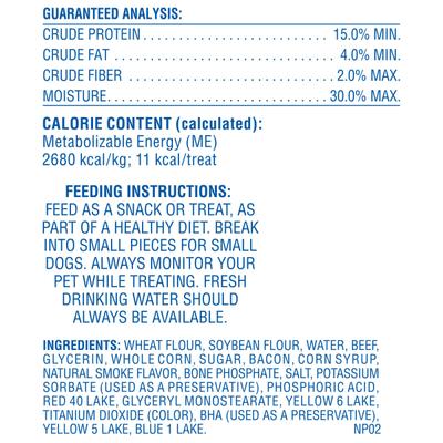 Show full view: Canine Carry Outs Bacon Flavor Dog Treats, 4.5-oz bag slide 5 of 7