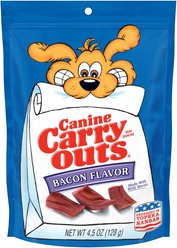 Canine Carry Outs Bacon Flavor Dog Treats, 4.5-oz bag