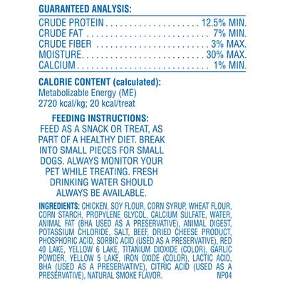 Show full view: Canine Carry Outs Beef & Cheese Flavor Dog Treats, 4.7-oz bag slide 4 of 6