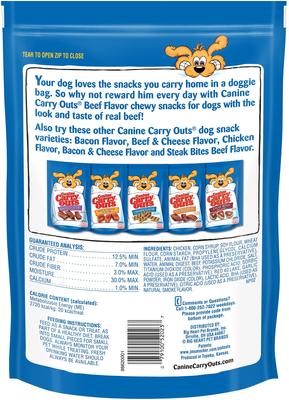 Show full view: Canine Carry Outs Beef Flavor Dog Treats, 22.5-oz bag slide 3 of 7