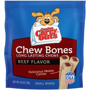 Canine Carry Outs Chew Bones Beef Flavor Dog Treats, Small, 2.8-oz bag