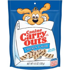 Canine Carry Outs Chicken Flavor Dog Treats, 4.5-oz bag