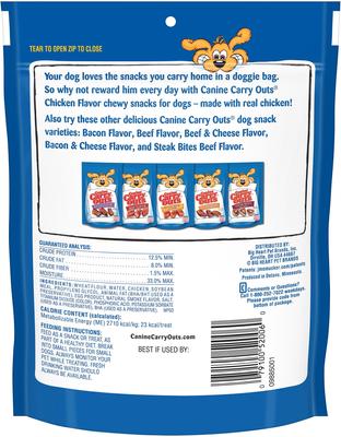 Show full view: Canine Carry Outs Chicken Flavor Dog Treats, 4.5-oz bag slide 3 of 7