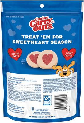 Show full view: Canine Carry Outs Cupid Valentine's Cookies Dog Treats, 4.5-oz bag slide 3 of 8
