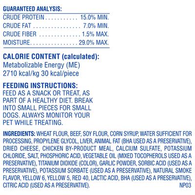 Show full view: Canine Carry Outs Snausages in a Blanket Beef & Cheese Flavor Dog Treats, 22.5-oz bag, case of 4 slide 5 of 7