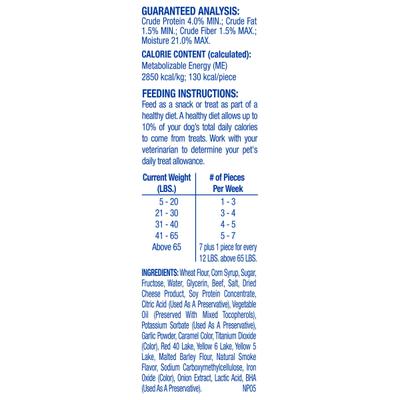 Show full view: Canine Carry Outs Snausages in a Blanket Beef & Cheese Flavor Dog Treats, 9.75-oz bottle slide 7 of 10