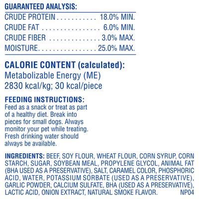 Show full view: Canine Carry Outs Tender Beef Flavor Jerky Dog Treats, 3-oz bag, case of 6 slide 5 of 6