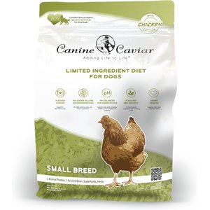 Canine Caviar Chicken & Whole Ground Oats Limited Ingredient Dry Dog Food, 4.4-lb bag