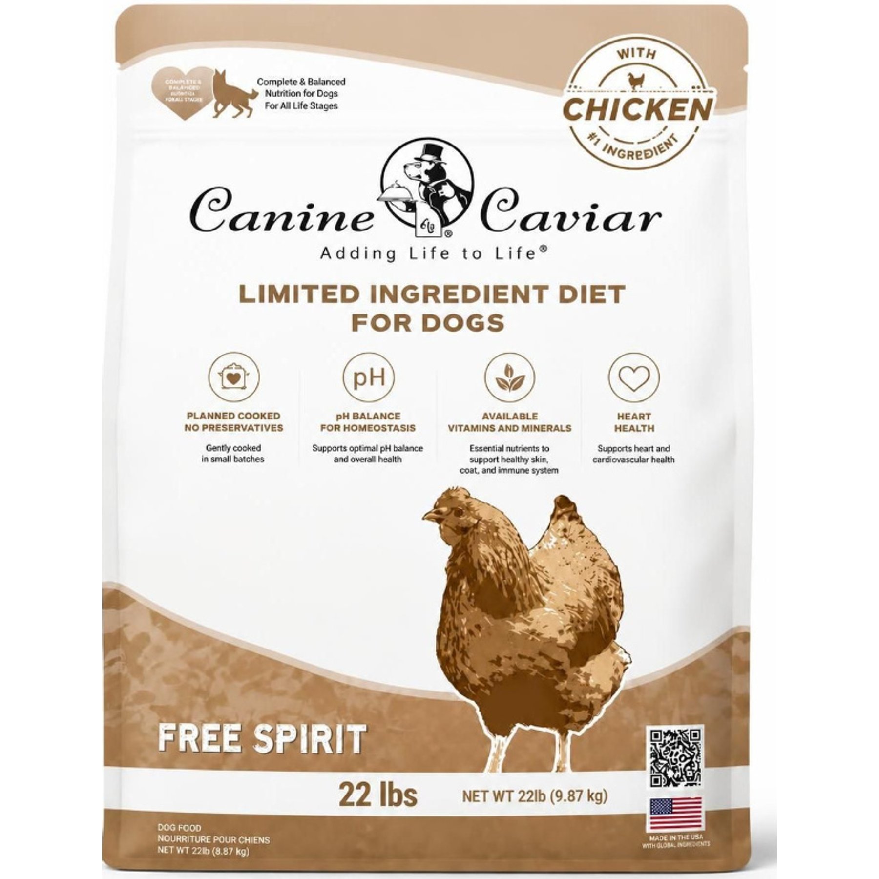 Canine Caviar Free Spirit Holistic Dry Dog Food, 24-lb bag