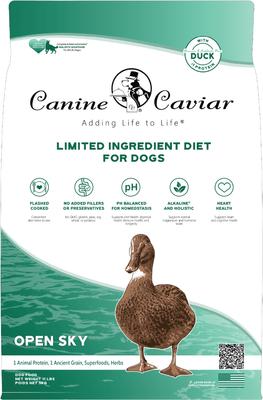 Show full view: Canine Caviar Limited Ingredient Diet Open Sky Holistic Entrée All Life Stages Dry Dog Food, 11-lb bag slide 1 of 7
