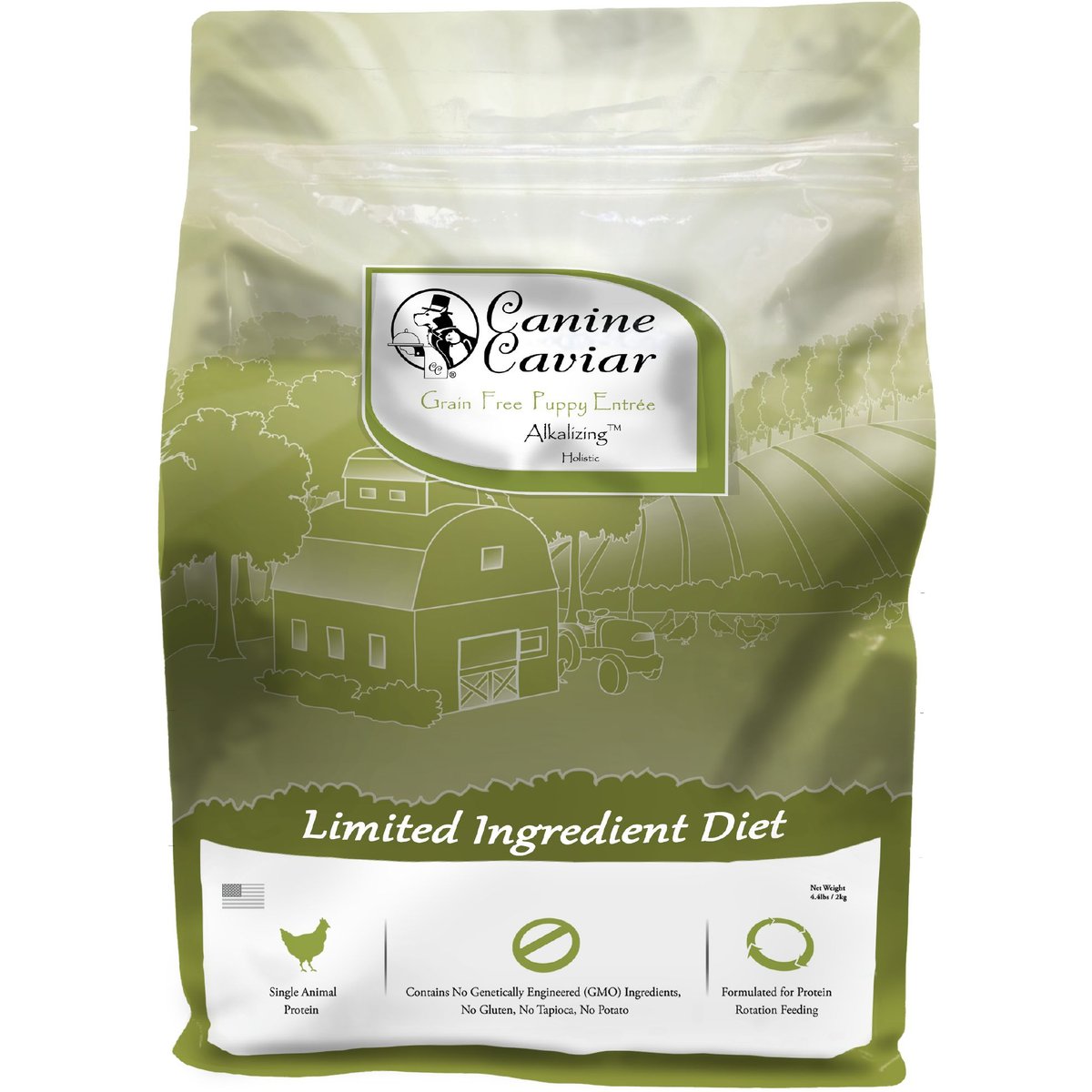 Canine Caviar Holistic Puppy Chicken Grain-Free Dry Dog Food, 4.4-lb