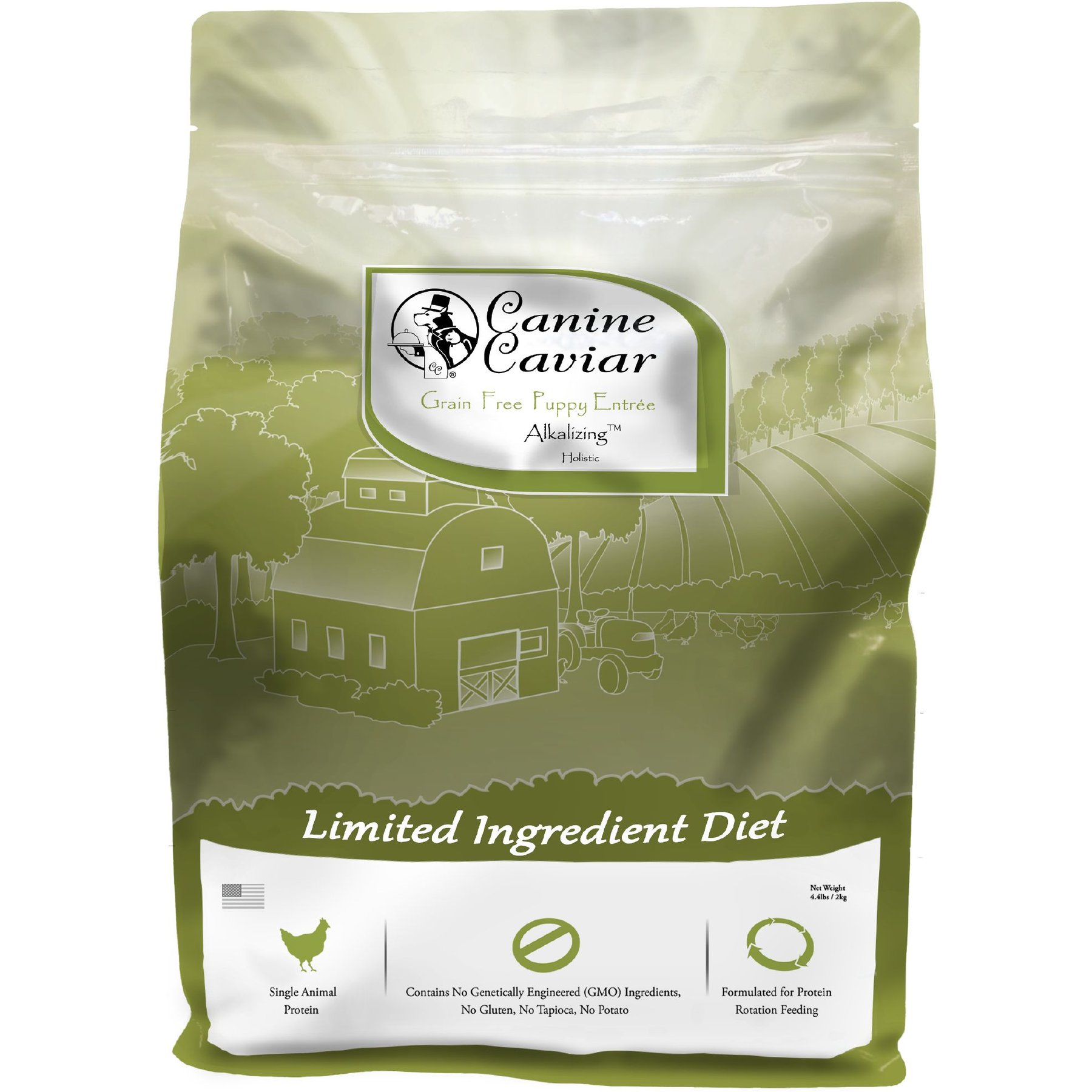 Canine Caviar Holistic Puppy Chicken Grain-Free Dry Dog Food, 4.4-lb