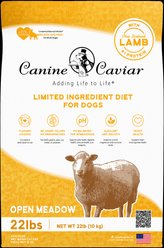 Canine Caviar Open Meadow Lamb Limited Ingredient Diet Alkaline Dry Dog Food, 22-lb bag slide 1 of 5
