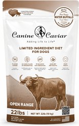 Canine Caviar Open Range Water Buffalo Limited Ingredient Diet Alkaline Grain-Free Dry Dog Food, 22-lb bag