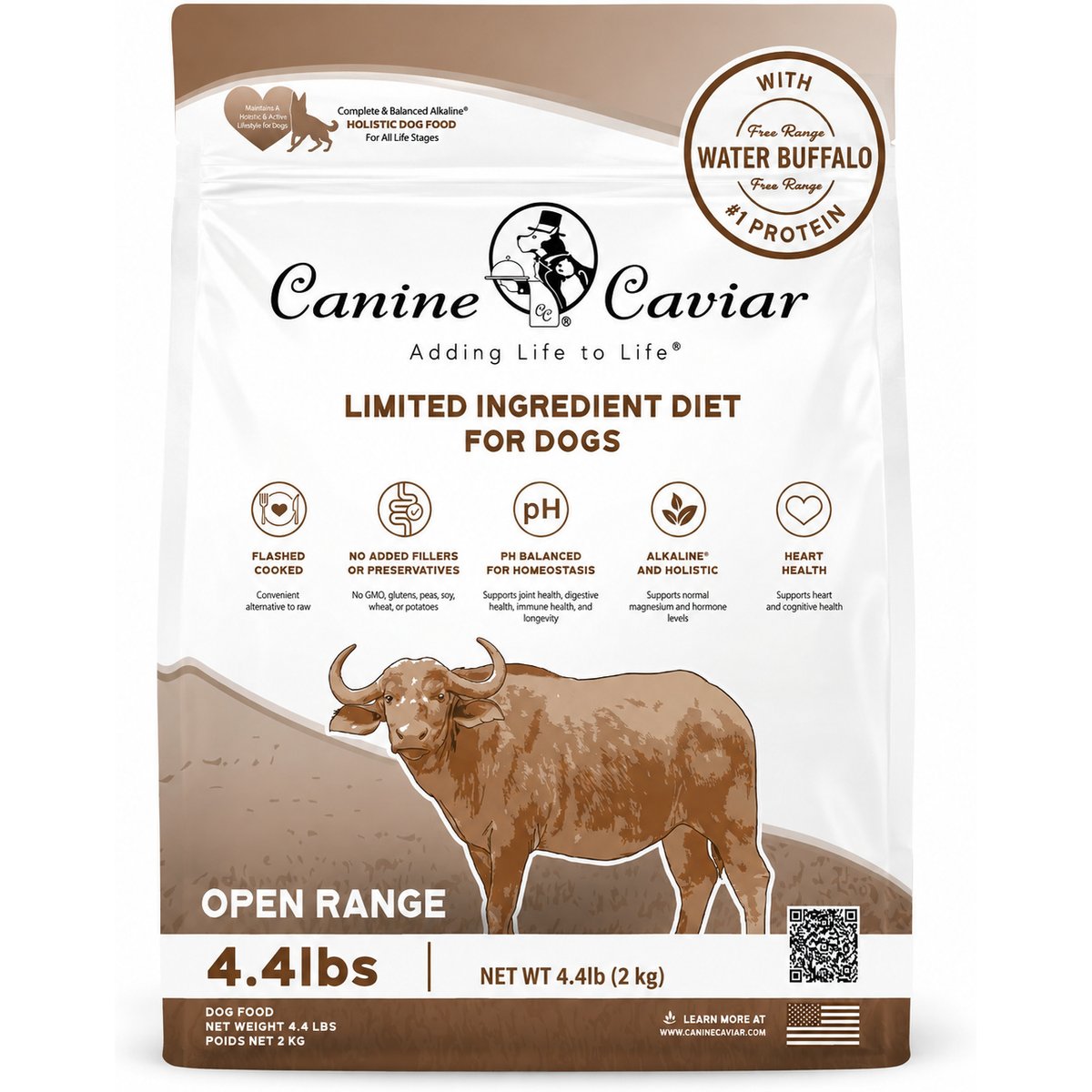 Canine Caviar Open Range Holistic Entree Dry Dog Food, 4.4-lb bag