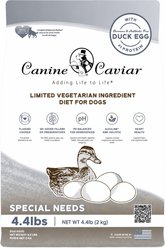Canine Caviar Special Needs Vegetarian High Protein Duck Egg Dry Dog Food, 4.4-lb bag