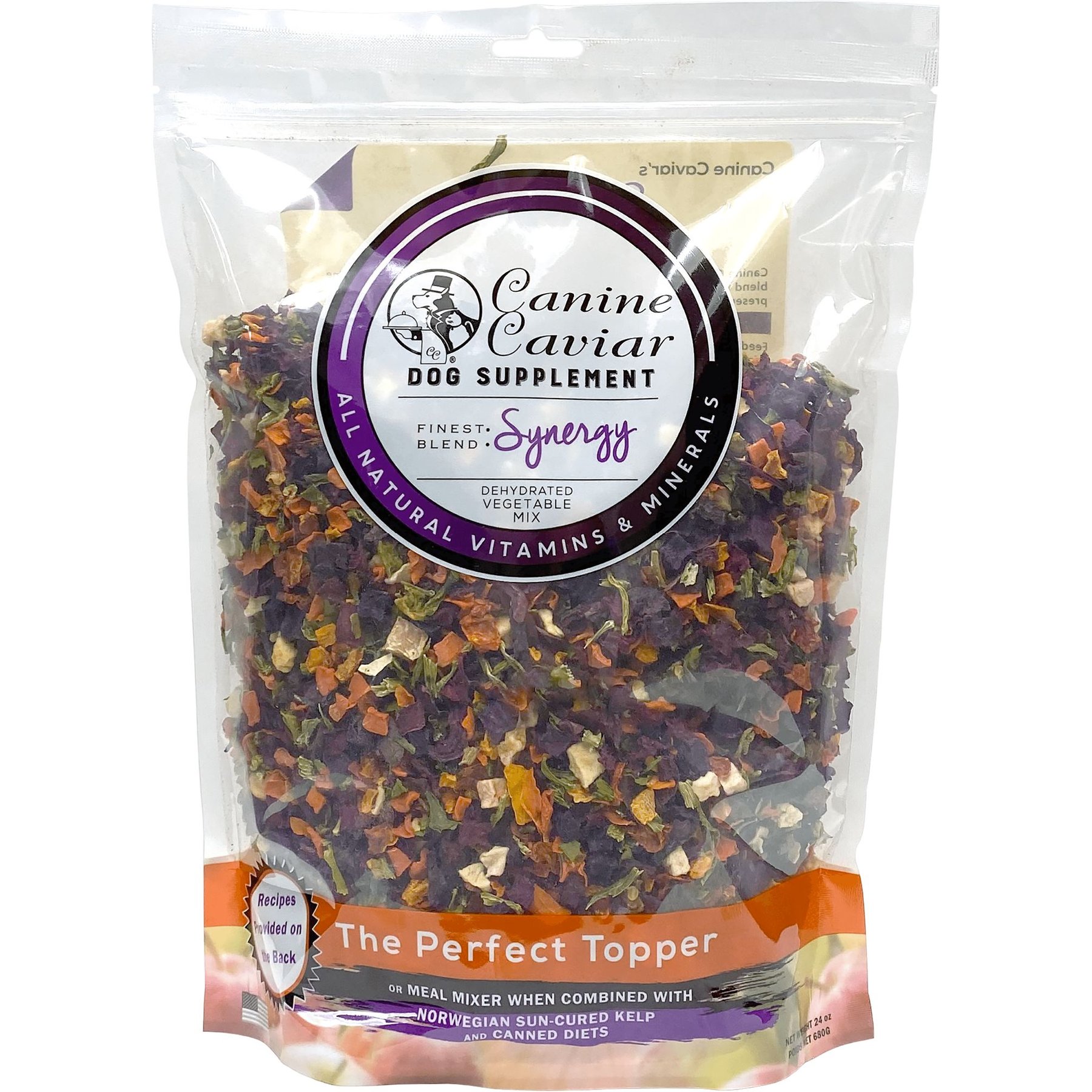 Canine Caviar Synergy Vegetable Mix Dehydrated Dog Food, 24-oz bag