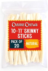 Canine Chews 10-11-inch Retriever Skinny Stick Beef Flavor Dental Dog Chews, 20 count