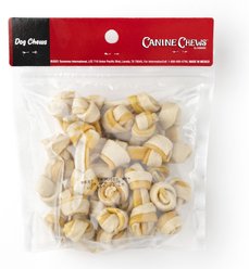 Canine Chews 2 to 3-inch Mini Dog Bones Chicken Flavored Dog Chews, 24 count