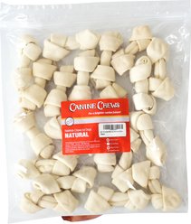 Canine Chews 4-5-inch Long Lasting Knotted Beef Flavor Dental Dog Bones, 20 count