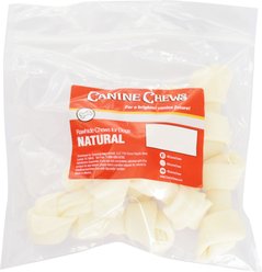 Canine Chews 4-5-inch Long Lasting Knotted Beef Flavor Dental Dog Bones, 8 count