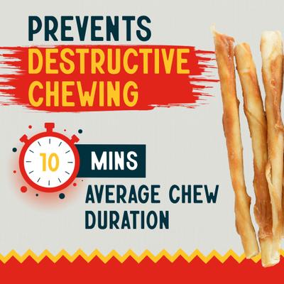 Show full view: Canine Chews 5-inch Chicken Coated Rawhide Twist Stick Dental Dog Chews, 100 count slide 3 of 7